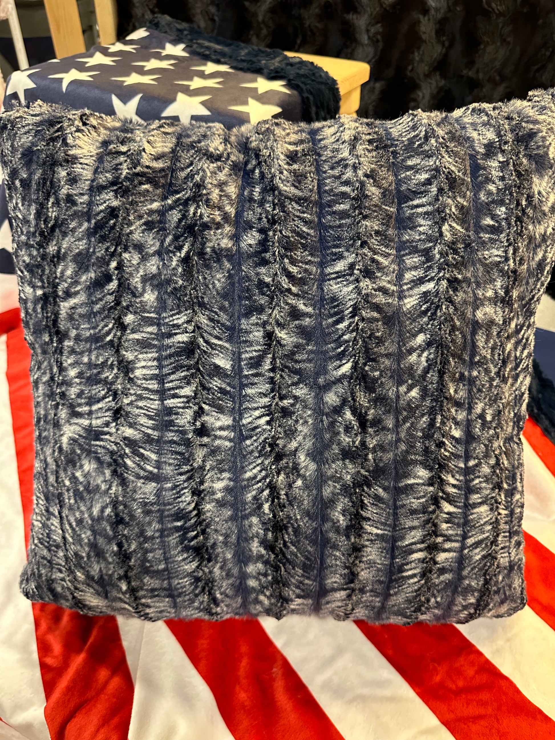 custom made plush patriotic pillow