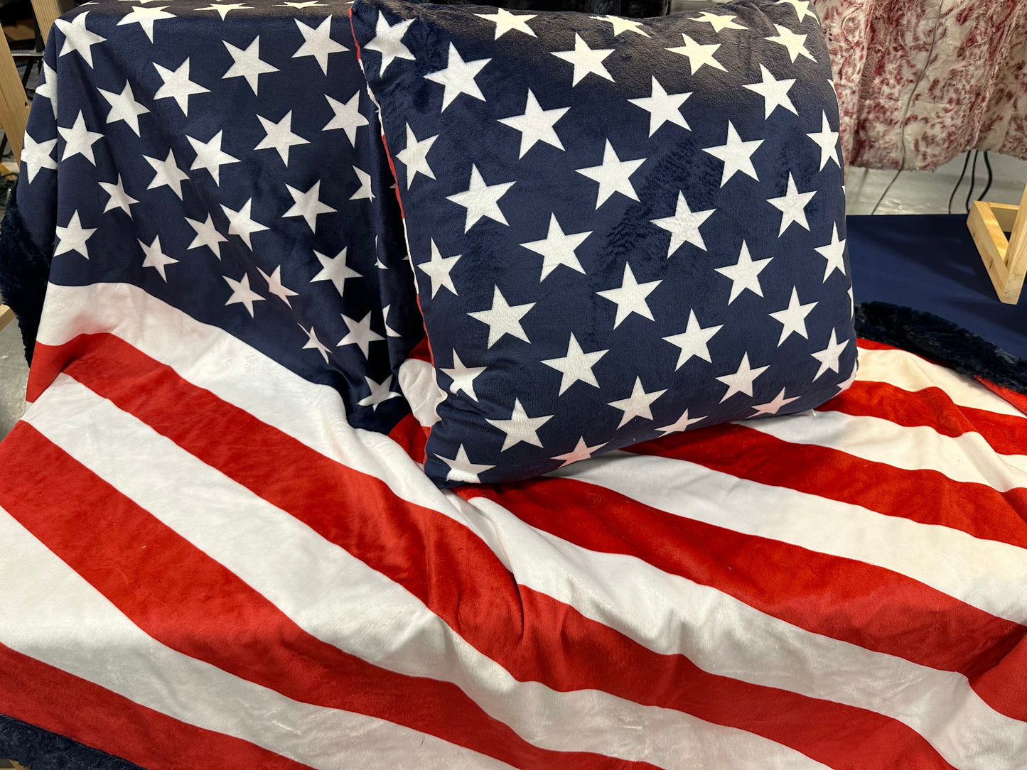 custom made usa flag design pillows